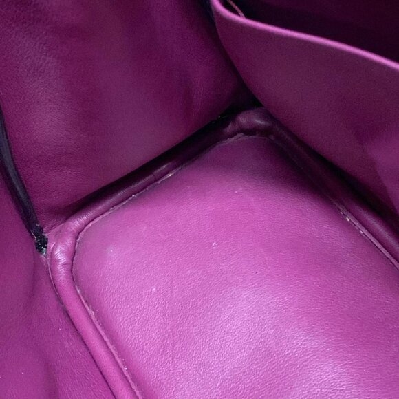 Auth DIOR/ChristianDior Diorissimo Black Pink Leather Tote Bag - Picture 14 of 16